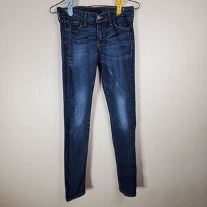 Flying Monkey Platinum Stretch Skinny Jeans Womans Size 28 Blue Denim Low Rise